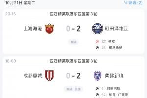 默契😅蓉城、海港均主场0-2告负,周日将分别对阵西海岸、泰山 默契😅蓉城、海港均主场0-2告负,周日将分别对阵西海岸、泰山
