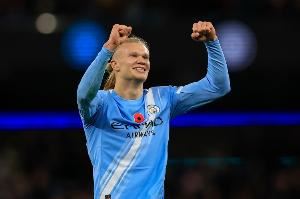 太高效！哈兰德本赛季20场32球3助，平均48.4分钟参与1球